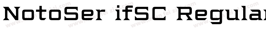 NotoSer ifSC Regular字体转换